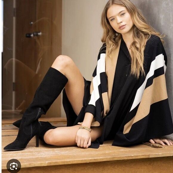 Parrish LA Stevie poncho $148 value Rachel Zoe Curateur Box of Style Fall - Picture 2 of 5